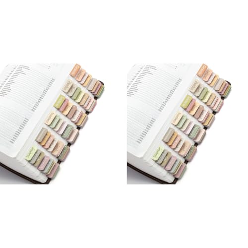 Climberty® OFIFO Bible Tabs, 75 Tabs, Boho Theme, Laminated Bible Index for Women and Men, Bible Tabs for Chanting, Recitation, Studying, 3.5x3.5cm Per One 2 PCS Climberty® OFIFO Bible Tabs, 75 Tabs, Boho Theme, Laminated Bible Index for Women and Men, Bible Tabs for Chanting, Recitation, Studying, 3.5x3.5cm Per One 2 PCS